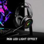 Redgear Cloak Wired RGB Wired Over Ear Gaming Headphones with Mic for PC - Image 3