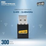 LAPAIR Wifi Adapter 300Mbps Nano USB 2.0 , Compact WiFi Dongle for Fast Internet, Compatible with Windows, Linux, Mac, 1-Year Warranty - Image 2